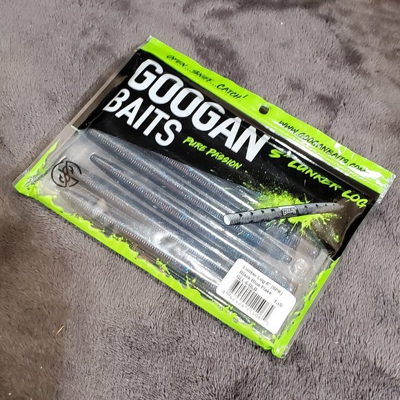 Googan Baits Lunker Log 5", Black Blue Flake GLL-6-BLB - Picture 1 of 4